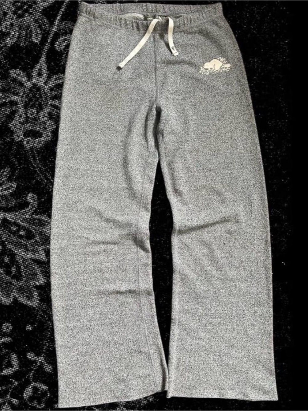 Roots women’s Grey wide leg Sweatpants with Drawstring